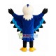 Adult Fierce Look Blue Falcon Mascot Costume Adult Fierce Look Blue Falcon Mascot Costume