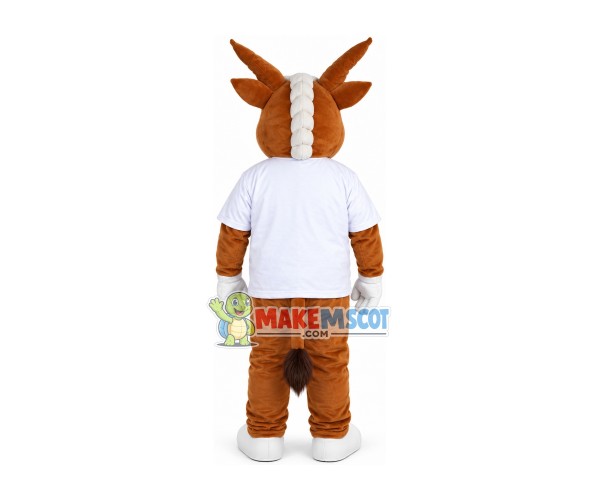 Confident Reindeer Prepared Before The Game Mascot Costume