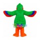 Rare Species of Green Hairy Parrot Mascot Costume