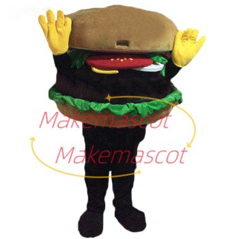 Delicious Burger In Fast Food Restaurant Mascot Costume Delicious Burger In Fast Food Restaurant Mascot Costume