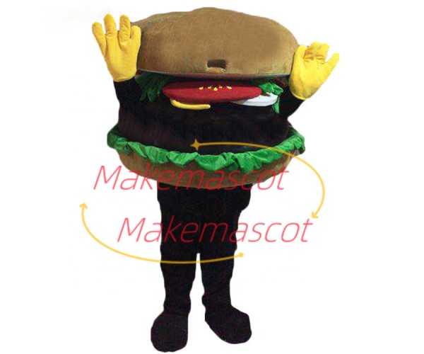 Delicious Burger In Fast Food Restaurant Mascot Costume Delicious Burger In Fast Food Restaurant Mascot Costume