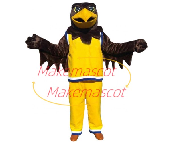 The Concentrated Eagle Player Mascot Costume The Concentrated Eagle Player Mascot Costume