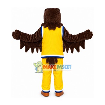 The Concentrated Eagle Player Mascot Costume The Concentrated Eagle Player Mascot Costume