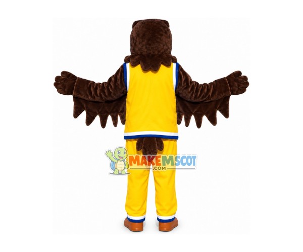 The Concentrated Eagle Player Mascot Costume The Concentrated Eagle Player Mascot Costume