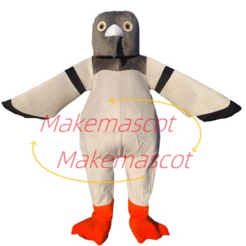 Dumbfounded Grey-headed Seagull Mascot Costume Dumbfounded Grey-headed Seagull Mascot Costume