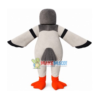Dumbfounded Grey-headed Seagull Mascot Costume