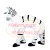 Cozy Zebra Walking Along The River Mascot Costume