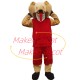 Excited Golden Python Sportsman Mascot Costume Excited Golden Python Sportsman Mascot Costume