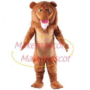 Frank Lion With Smooth Mane Mascot Costume