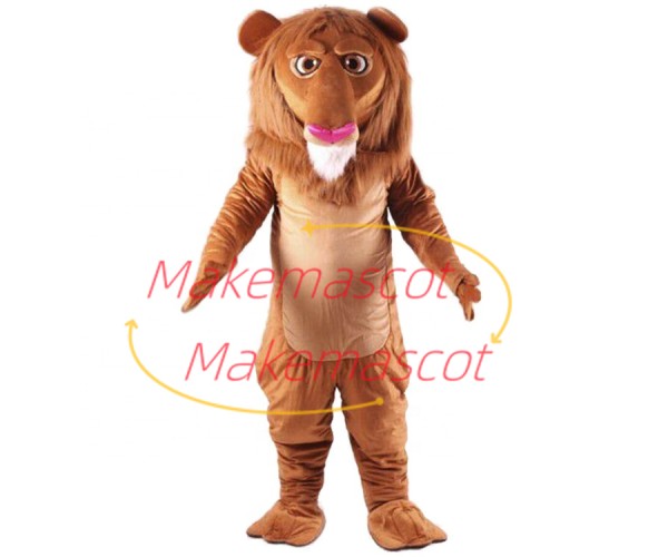 Frank Lion With Smooth Mane Mascot Costume