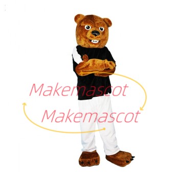 Captain Bear Full of Momentum Mascot Costume Captain Bear Full of Momentum Mascot Costume