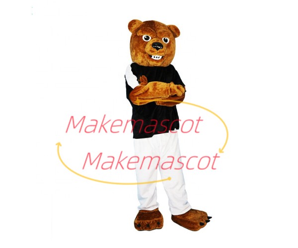 Captain Bear Full of Momentum Mascot Costume Captain Bear Full of Momentum Mascot Costume