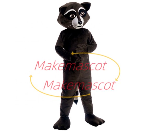 Polite Gentleman Brown Raccoon Mascot Costume Polite Gentleman Brown Raccoon Mascot Costume