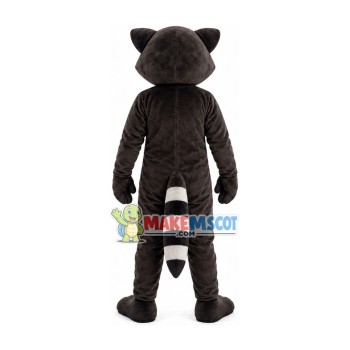 Polite Gentleman Brown Raccoon Mascot Costume Polite Gentleman Brown Raccoon Mascot Costume