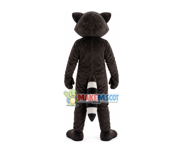 Polite Gentleman Brown Raccoon Mascot Costume Polite Gentleman Brown Raccoon Mascot Costume