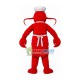 Lobster Assistant Wearing Clean Apron Mascot Costume