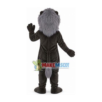 The Tame Black Lion of Wild Base Mascot Costume The Tame Black Lion of Wild Base Mascot Costume