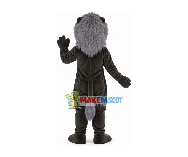 The Tame Black Lion of Wild Base Mascot Costume The Tame Black Lion of Wild Base Mascot Costume