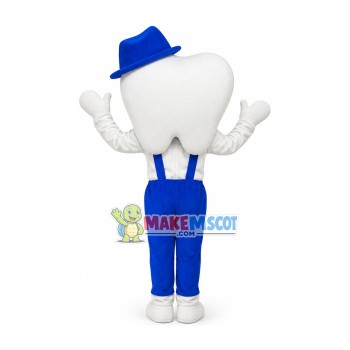 Top Hat Tooth Doll On Display Mascot Costume Top Hat Tooth Doll On Display Mascot Costume