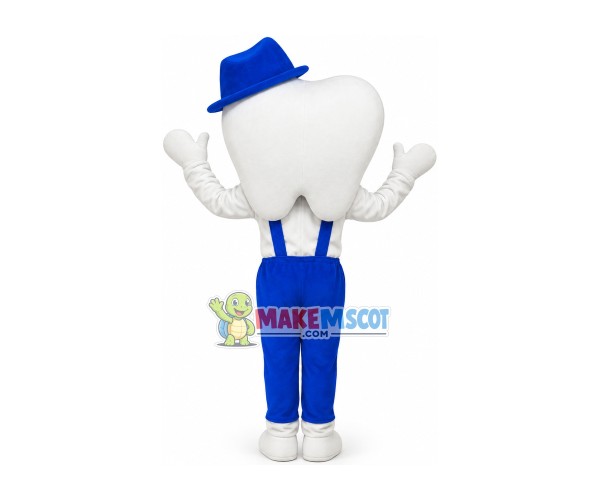 Top Hat Tooth Doll On Display Mascot Costume Top Hat Tooth Doll On Display Mascot Costume