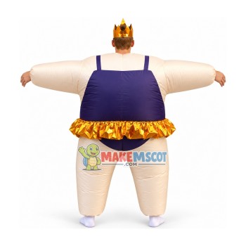 Inflatable Beach Purple Swimsuit Mascot Costume Inflatable Beach Purple Swimsuit Mascot Costume