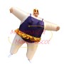Inflatable Beach Purple Swimsuit Mascot Costume