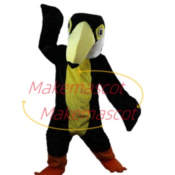 Beneficial Black Pointed Woodpecker Mascot Costume Beneficial Black Pointed Woodpecker Mascot Costume
