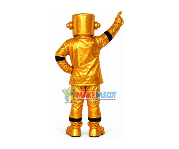 The Golden Robot To Be Perfected Mascot Costume The Golden Robot To Be Perfected Mascot Costume