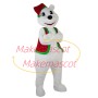 Christmas White Bear Full of Atmosphere Mascot Costume