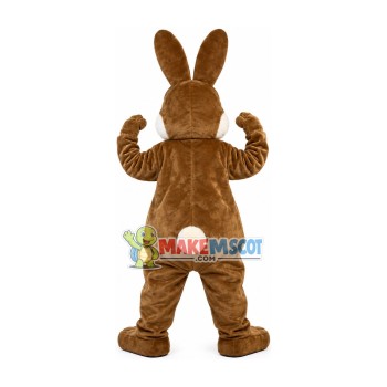 Unisex Christmas Brown Rabbit Mascot Costume Unisex Christmas Brown Rabbit Mascot Costume