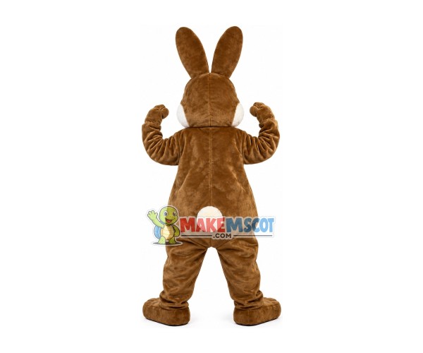 Unisex Christmas Brown Rabbit Mascot Costume Unisex Christmas Brown Rabbit Mascot Costume