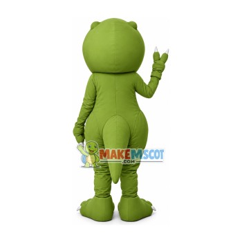 The Green Big-headed Dinosaur Mascot Costume The Green Big-headed Dinosaur Mascot Costume