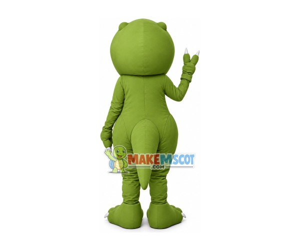 The Green Big-headed Dinosaur Mascot Costume The Green Big-headed Dinosaur Mascot Costume