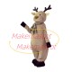 Cold Fawn Wearing Checkered Scarf Mascot Costume