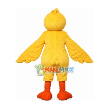 Fluttering Yellow Shorthair Chicken Mascot Costume
