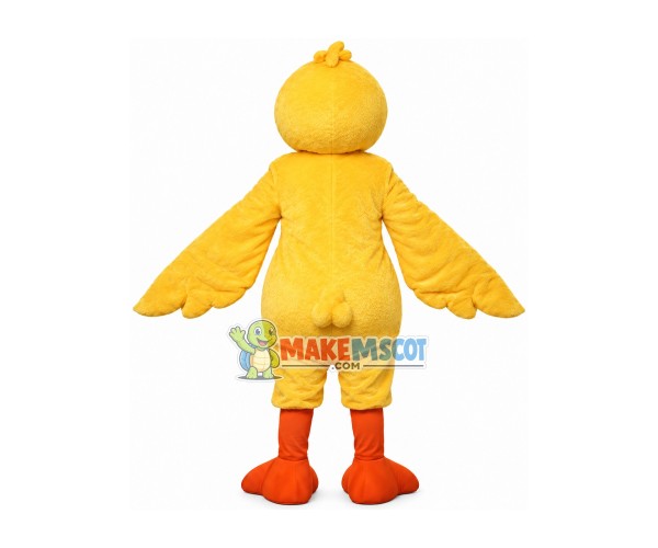Fluttering Yellow Shorthair Chicken Mascot Costume Fluttering Yellow Shorthair Chicken Mascot Costume