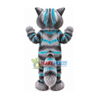 Terrible Blue-eyed Maine Coon Cat Mascot Costume Terrible Blue-eyed Maine Coon Cat Mascot Costume