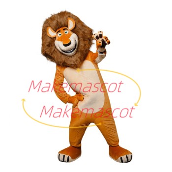 Lion Alex of The Central Zoo Mascot Costume Lion Alex of The Central Zoo Mascot Costume