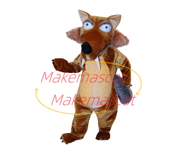 Short Slender Weasel Adult Mascot Costume Short Slender Weasel Adult Mascot Costume