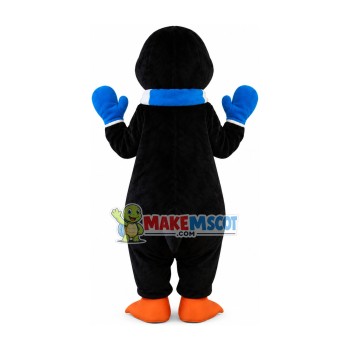 Tall Penguin Wearing Warm Gloves Mascot Costume Tall Penguin Wearing Warm Gloves Mascot Costume