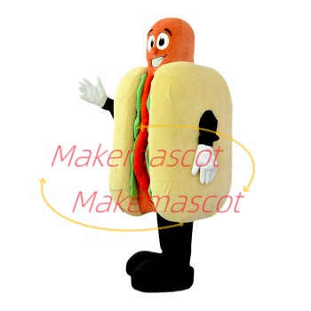 Healthy Nutritious Ham Sandwich Mascot Costume Healthy Nutritious Ham Sandwich Mascot Costume