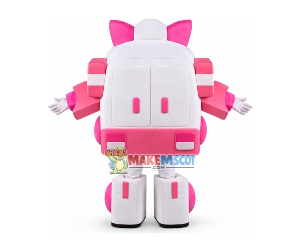 Deformed Pink Amba Ambulance Mascot Costume Deformed Pink Amba Ambulance Mascot Costume