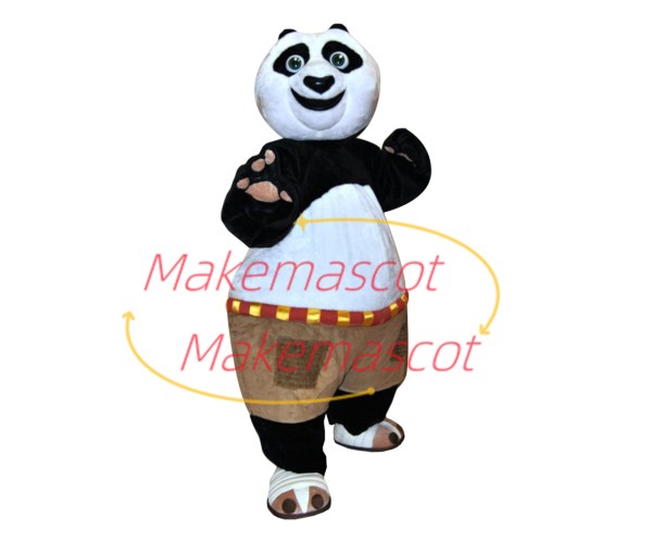 The Dull Kung Fu Panda Cartoon Mascot Costume The Dull Kung Fu Panda Cartoon Mascot Costume