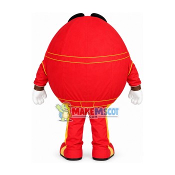 Red Original Chocolate Bean Mascot Costume Red Original Chocolate Bean Mascot Costume