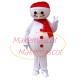 Christmas Snowman of The Dinner Party Mascot Costume Christmas Snowman of The Dinner Party Mascot Costume