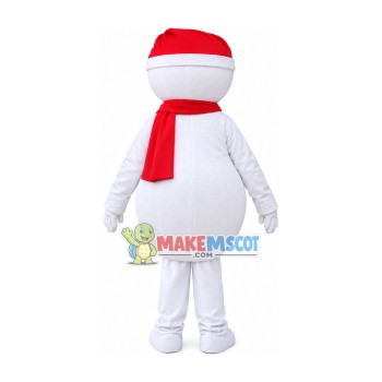Christmas Snowman of The Dinner Party Mascot Costume Christmas Snowman of The Dinner Party Mascot Costume
