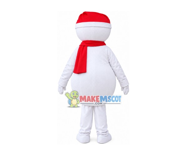 Christmas Snowman of The Dinner Party Mascot Costume Christmas Snowman of The Dinner Party Mascot Costume