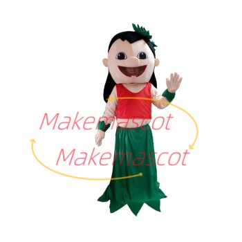 Minority Long-haired Girl Mascot Costume For Festival