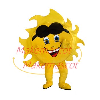 The Gorgeous Sun Wearing Blindfold Mascot Costume The Gorgeous Sun Wearing Blindfold Mascot Costume