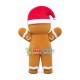 Christmas Baked Gingerbread Man Mascot Costume Christmas Baked Gingerbread Man Mascot Costume